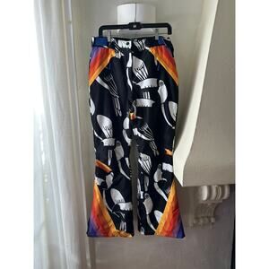 Farm Rio Black Graphic Toucans Ski Pants M